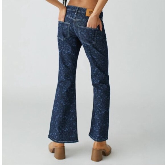 Urban Outfitters | BDG Low Rise Flare Jean New 27 Waist Floral Y2K Skater Beach - Picture 5 of 10